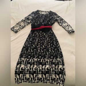 Black and white dress